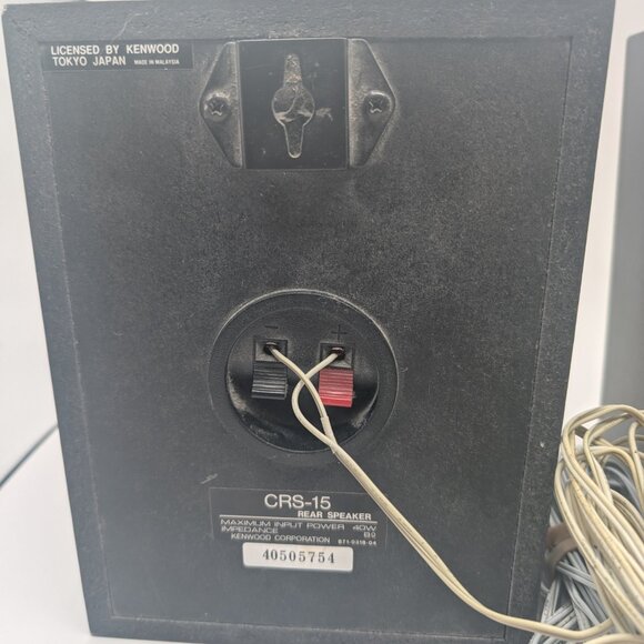 Kenwood CRS-15 Rear Speakers 40W 8 Ohm Surround Sound Wall Socket - TESTED - Picture 7 of 7